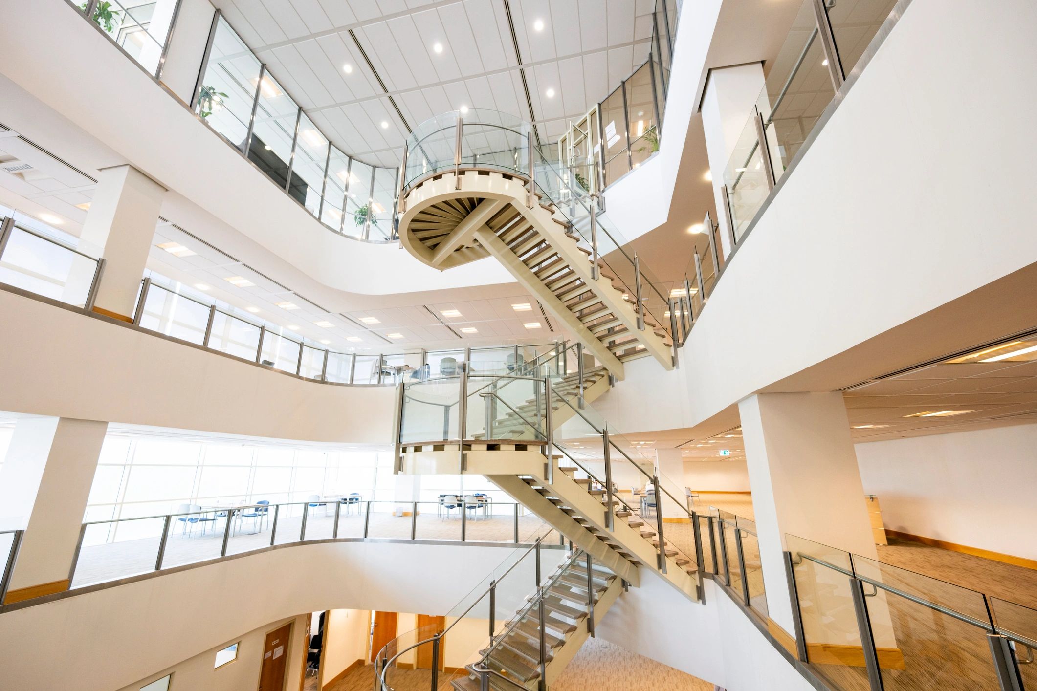 Modern office lobby representing commercial property amenities